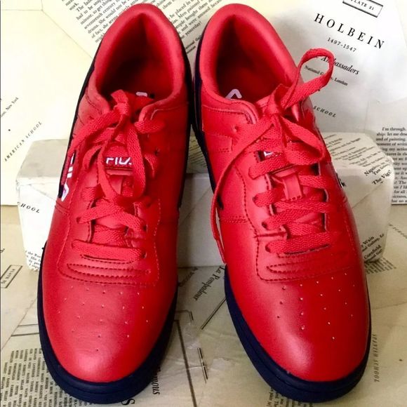 Fila Sneakers Original Classic Red Leather Black - Picture 7 of 8